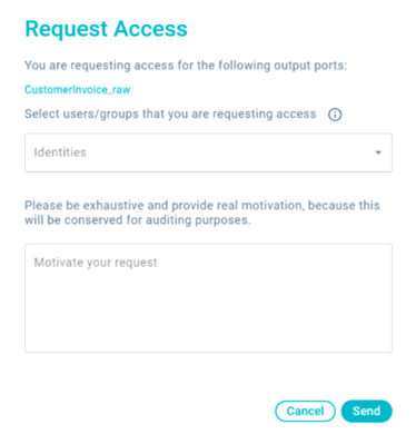 View of Witboost's UI showing the Access Control Automation feature within the Data Product Marketplace. View of Witboost's UI showing the Access Control Automation feature within the Data Product Marketplace.