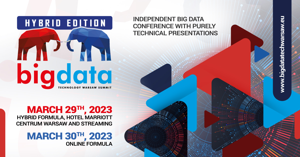 We're participating at Big Data Technology Innovation Summit 2023 discussing monitoring and automated maintenance systems for streaming applications.